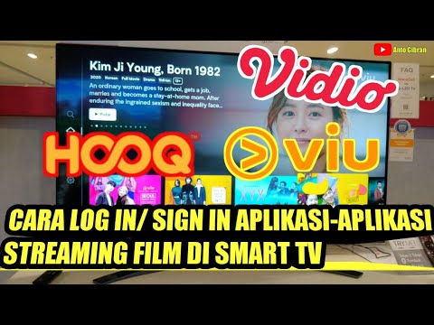 Cara LOG IN/ SIGN IN aplikasi streaming film (HOOQ, VIDIO, VIU) di Smart TV