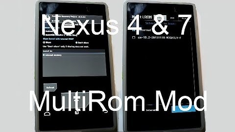 Nexus 7 MultiRom Manager app install and review