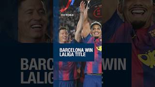 #Barcelona win LaLiga title