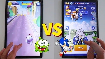 Sonic dash VS Om Nom: Run speed battle runner games dash Gameplay Walkthrough