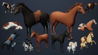 Sheepintry - Horse and Foal Asset Pack (V1)