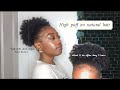 Puff on 4c natural hair ! (SLICK PUFF + EDGES) // This is what I do with day 3 hair...