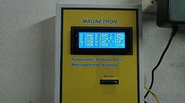 Automatic School Bell Management System part 1