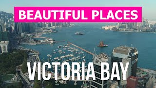 Victoria Bay from drone | 4k video | China, Hong Kong from above by Beautiful Places 67 views 3 months ago 1 minute, 29 seconds