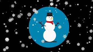 Cute  Snowman Animation  Party Background  -  XMAS VJ Loop - Christmas Loop