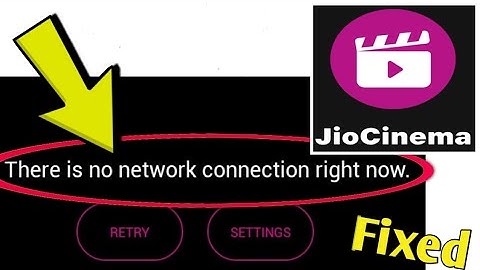 How to fix jio cinema Error There is no network connection right now. Problem Solved.