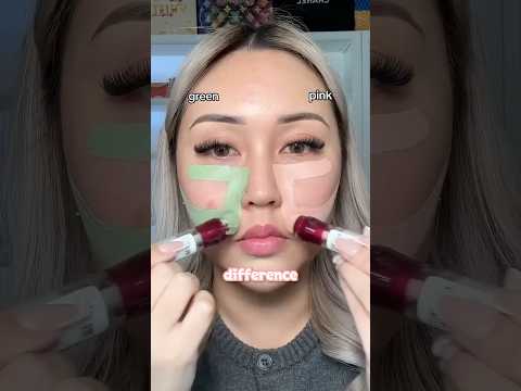 Green VS Pink color corrector 💚💗