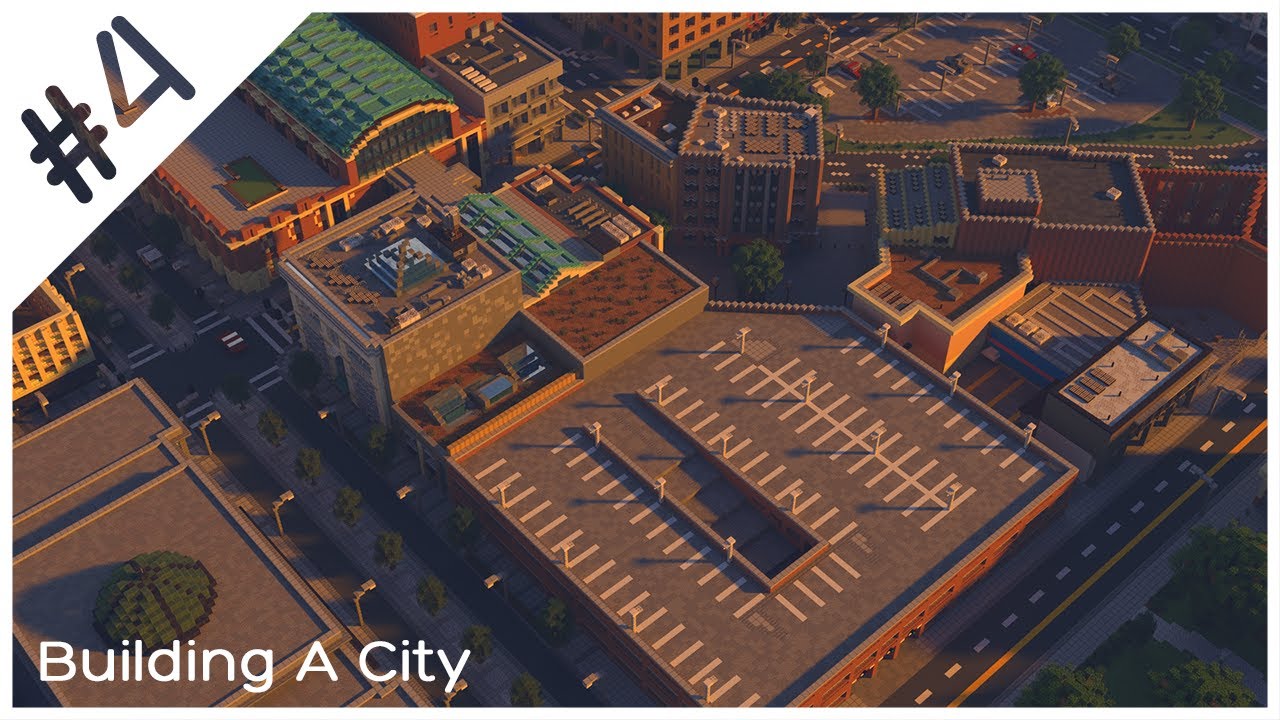 Building A City #4 (S2) // Downtown Mall // Minecraft Timelapse - YouTube