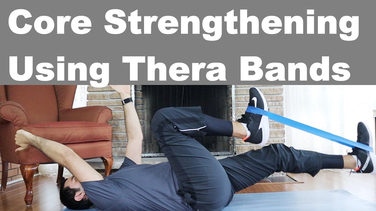 Core Strengthening Using Resistance Bands! YouTube