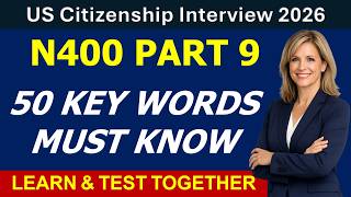 U.S. Citizenship Test 2026 | N400 Part 9. 50 “What Does It Mean” Words  Learn &amp; Test