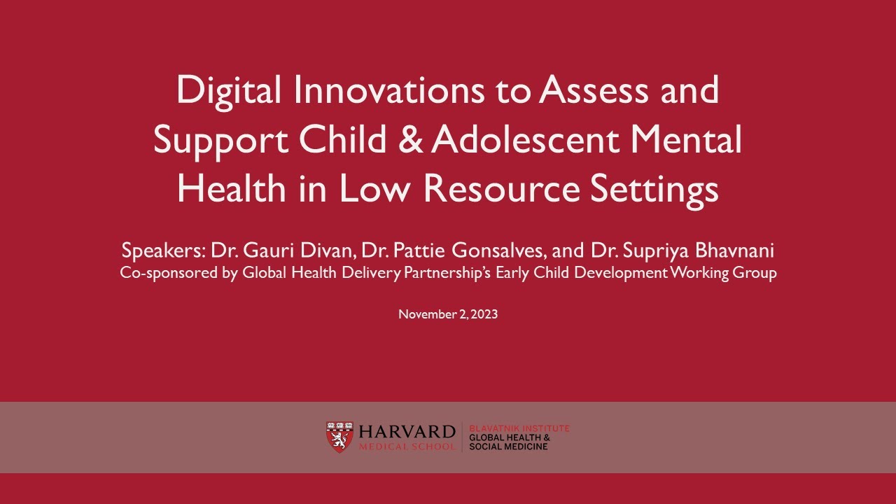 Digital Innovations to Assess and Support Child & Adolescent Mental ...