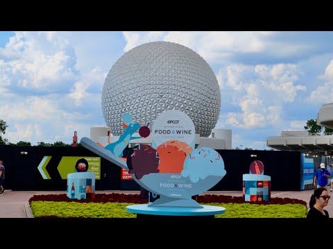 EPCOT 2022 ઇન્ટરનેશનલ ફૂડ એન્ડ વાઇન ફેસ્ટિવલ ટૂર 4K માં | વોલ્ટ ડિઝની વર્લ્ડ ફ્લોરિડા જુલાઈ 2022