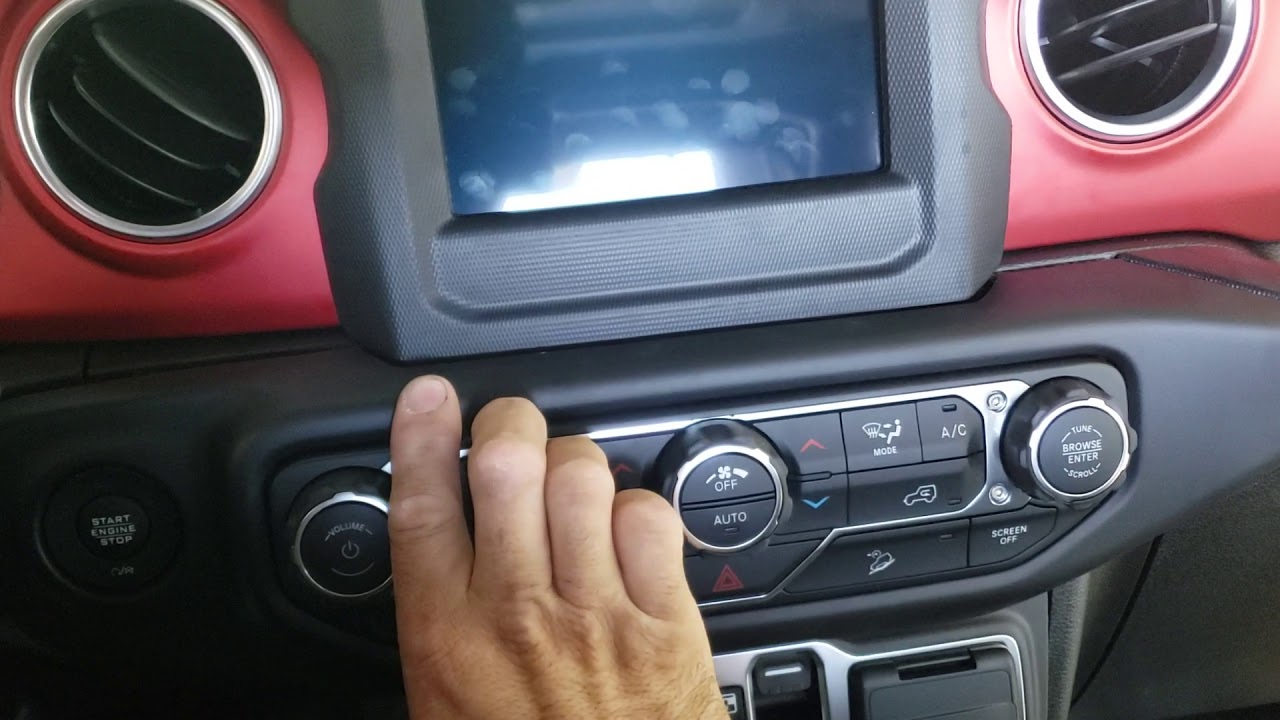2020 jeep wrangler radio removal to the point. - YouTube