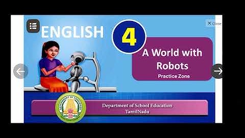 4th Std English - A World with Robots - worksheet question answers - Term 1 - Lesson 1