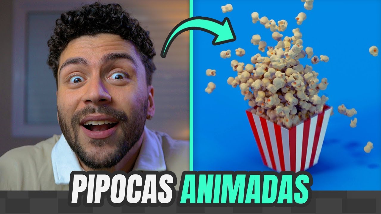 ANIMAÇÃO 3d PIPOCAS no Cinema 4D