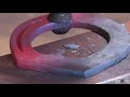 world Championship Blacksmiths Craig Trnka, CJF -  Rolled Bar Shoe