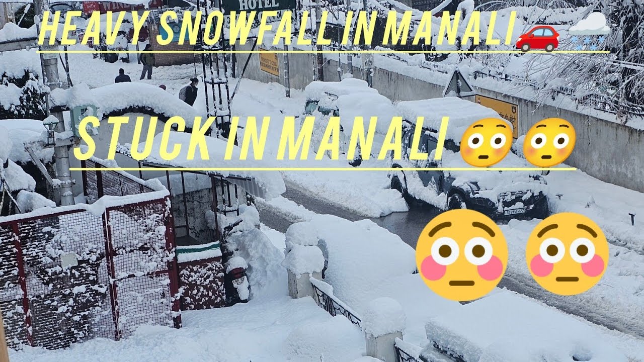 Finally ❄️Snowfall mil gayi🤩 ! Delhi to Manali winter Road trip ! Road Conditions ! Road update 🚗