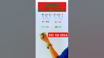 Reasoning Short Trick|Number Reasoning|Reasoning Number Analogy|#sscgd #sscmts #upp #ralway #shorts