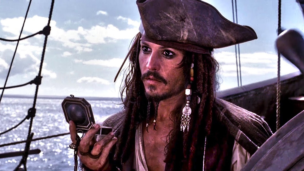 Pirates Of The Caribbean   Hes a Pirate Captain Jack jumps flies sails arrives to port Full HD
