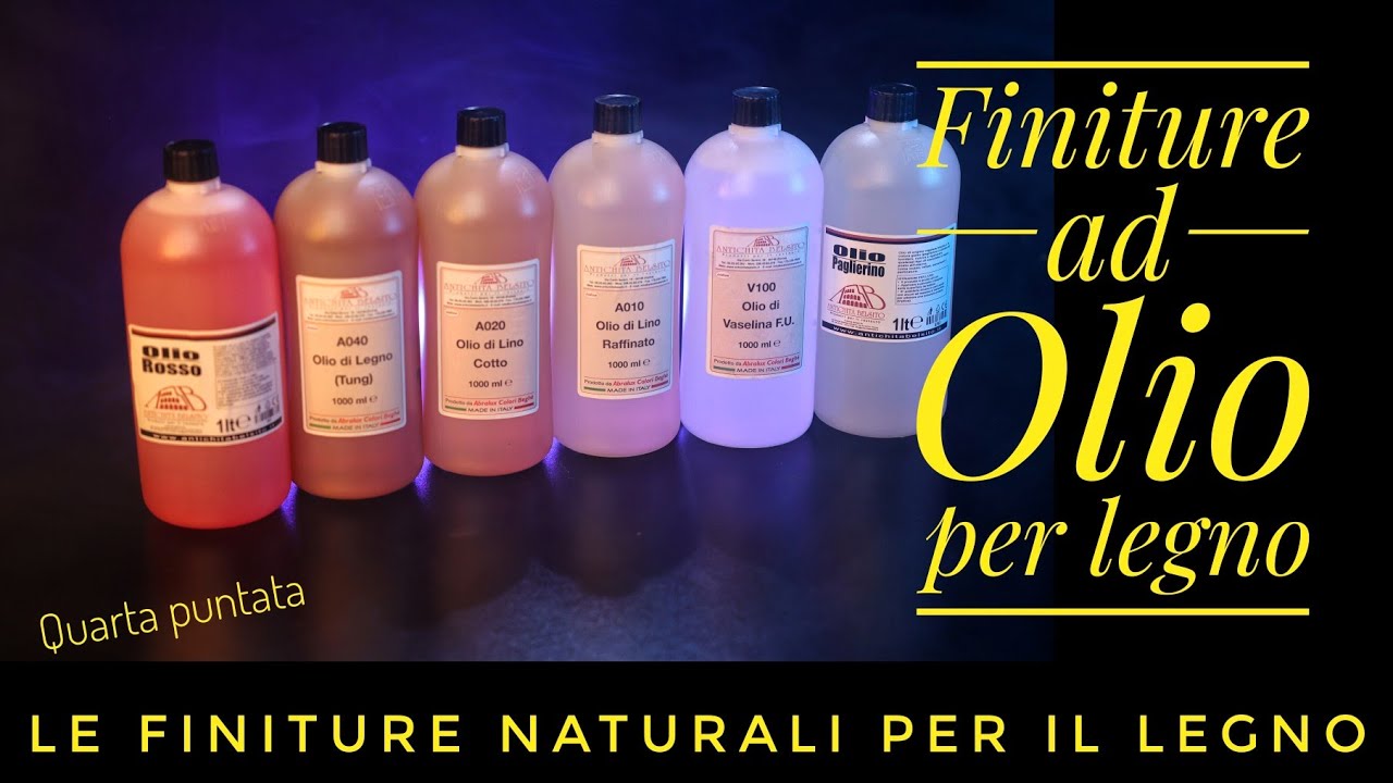 Le finiture naturali ad olio per legno 