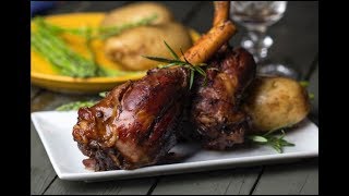 Raneens Table: Braised Lamb Shanks موزات غنم محمرة