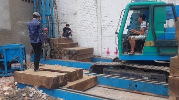 ÉP CỌC bê tông bằng giàn  TẢI SẮT mọi chi tiết xin quý khách hàng liên hệ ☎0967402639(gặp lộc) xin !