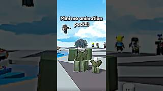 MINI ME ANIMATION PACK!! #itz_davyroblox #roblox #rblx #itzdavyroblox #edit #robloxedit #perte #fyp