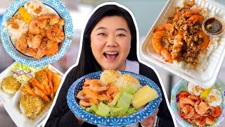 Trying EVERY SHRIMP TRUCK on OAHU HAWAII! 🦐 (giovanni's, romy's, fumi's & more)