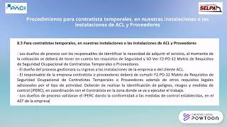 PROCEDIMIENTO DE  GESTIÓN DE CONTRATISTAS