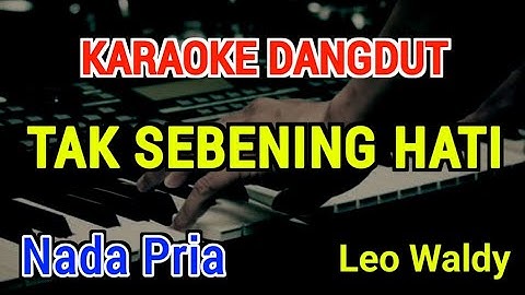 TAK SEBENING HATI - Karaoke Nada Pria [ Leo Waldy ]