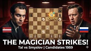 Mikhail Tal Sacrifices Everything to Crush Smyslov! | Candidates 1959 screenshot 4