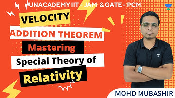Velocity Addition Theorem | Mastering Special Theory of Relativity Physics | Mohd Mubashir