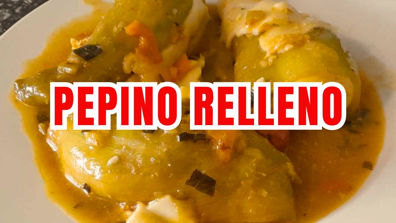 😋Cómo Hacer PEPINOS RELLENOS Con POLLO | FÁCIL Y RÁPIDO | Receta Casera😃