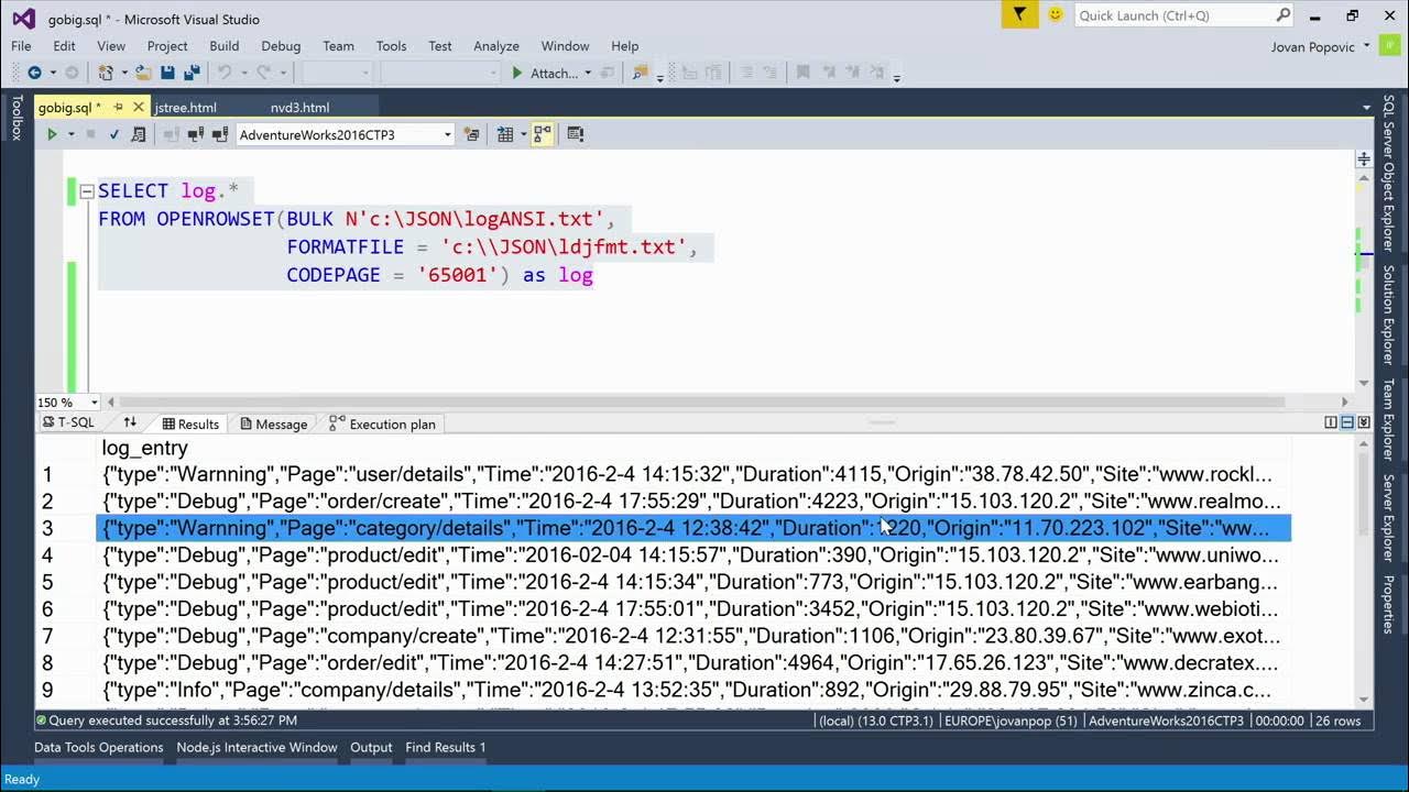 Data Driven SQL Server 2016 JSON as a bridge betwen NoSQL and ...