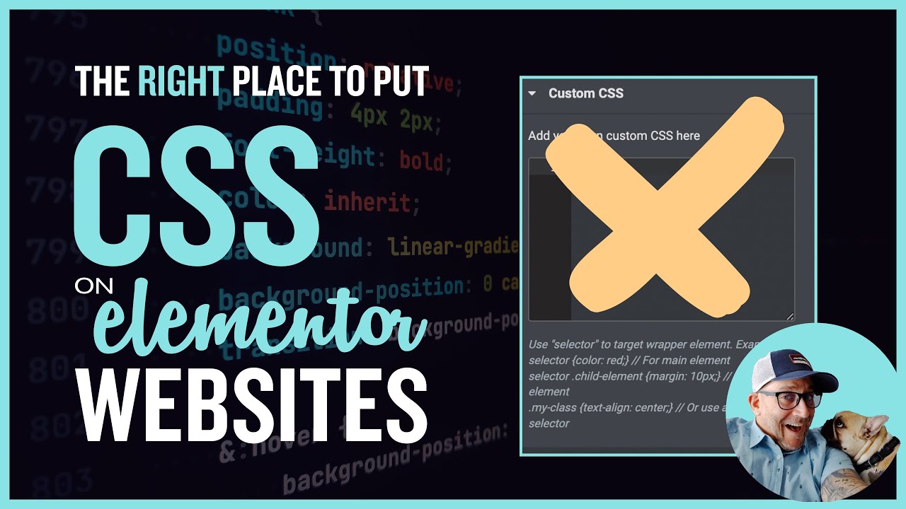 Where To Add CSS In Elementor Websites - YouTube