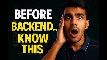 10 Things I Wish I Knew Before Learning Backend Development