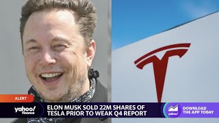 Elon Musk sold Tesla shares ahead of weaker-than-expected Q4 results