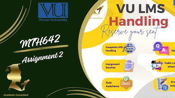 MTH642 Assignment 2 Solution | Fall Semester 2024