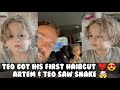 Teo got his first Haircut ❤️😍 | Artem & Teo saw Snake 🐍🤯| Randy Orton's 20 Years | Saloni Lund |