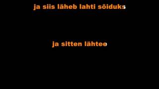 Video thumbnail of "Meie mees  - Valge mersu with karaoke LYRICS Suomeksi ja Eestiksi"