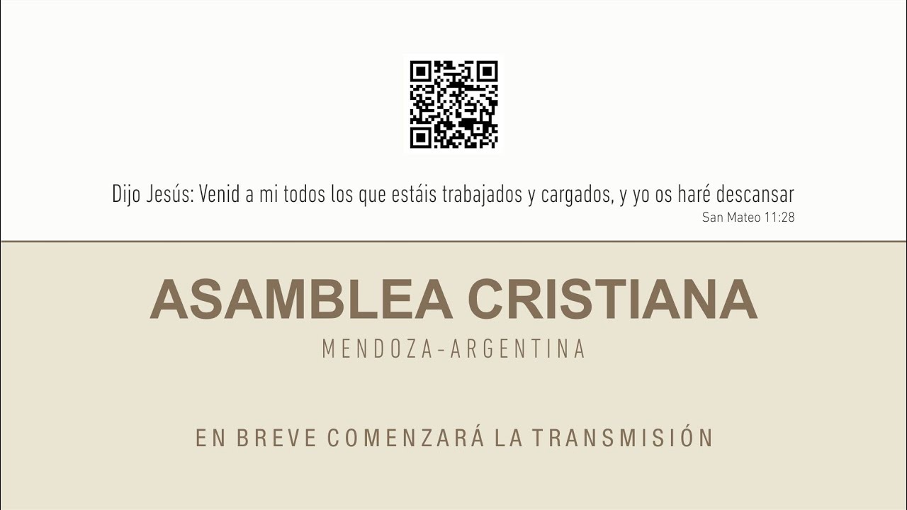 SANTO CULTO EN VIVO - MARTES 06-10-2026 - 20:00 HS - DORREGO - MENDOZA - ARGENTINA