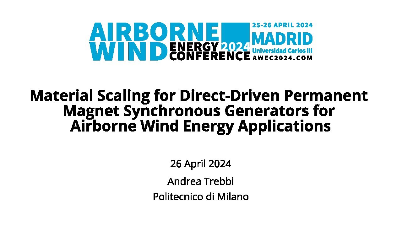 Awes Generator Material Scaling for Direct-Driven Permanent Magnet Synchronous ...