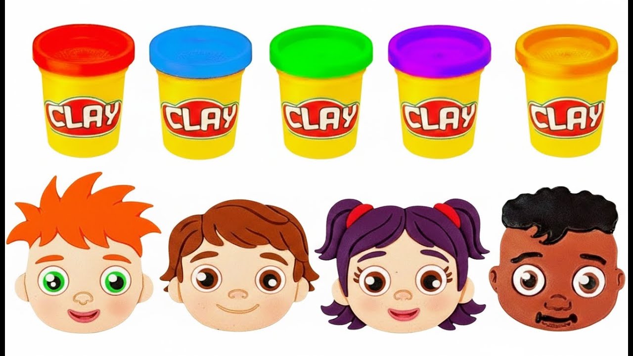 Create CoComelon JJ, Cody & Friends with PLAY DOH | Learn Colors ...