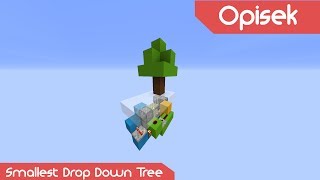 The Smallest Drop Down Tree | Minecraft Redstone