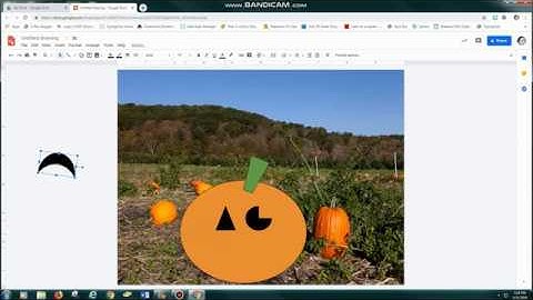 Halloween Scene with Google Drawings