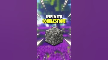 🔥INFINITE COBBLESTONE 🪨 GENERATOR🌈|| #minecraft #cobblestone #genarator #shorts ||