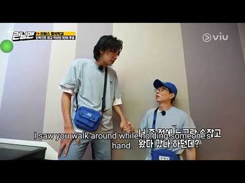 Running man episode 518 Yoo Jae Seok reminds Lee Kwang Soo that he has a girlfriend #runningman518
