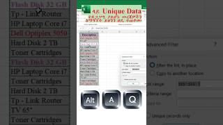 በሰከንዶች ውስጥ Unique መረጃዎችን በKeyboard Shortcuts ብቻ መለየት!#ExcelShortcuts #UniqueValues #MicrosoftExcel