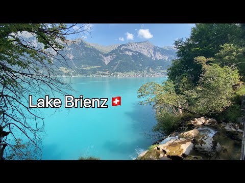 Beautiful Lake Brienz and Stunning GiessBach FallsTurquoise Waters and Nature Sounds