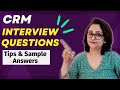 CRM Interview Questions and Answers - For Freshers and Experienced Candidates.